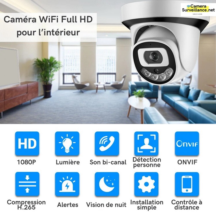Caméra WiFi intérieure - avantages