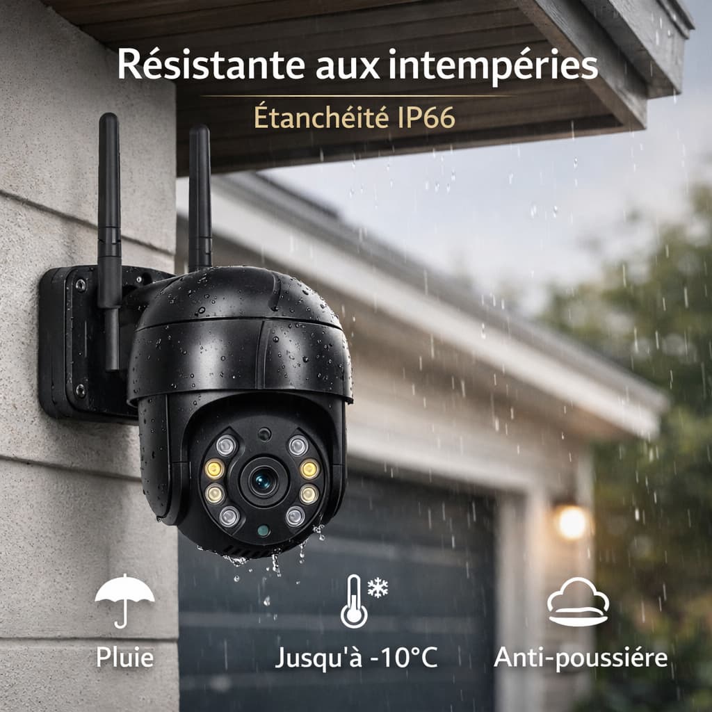 Caméra extérieure WiFi PTZ
