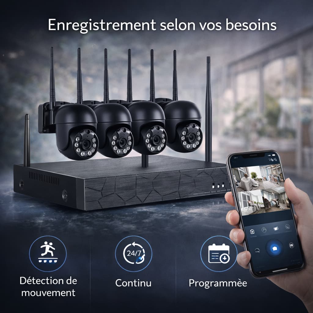 Kit caméras avec enregistrement