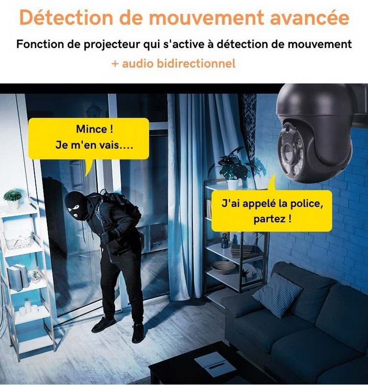Kit vidéo surveillance détection mouvement alertes
