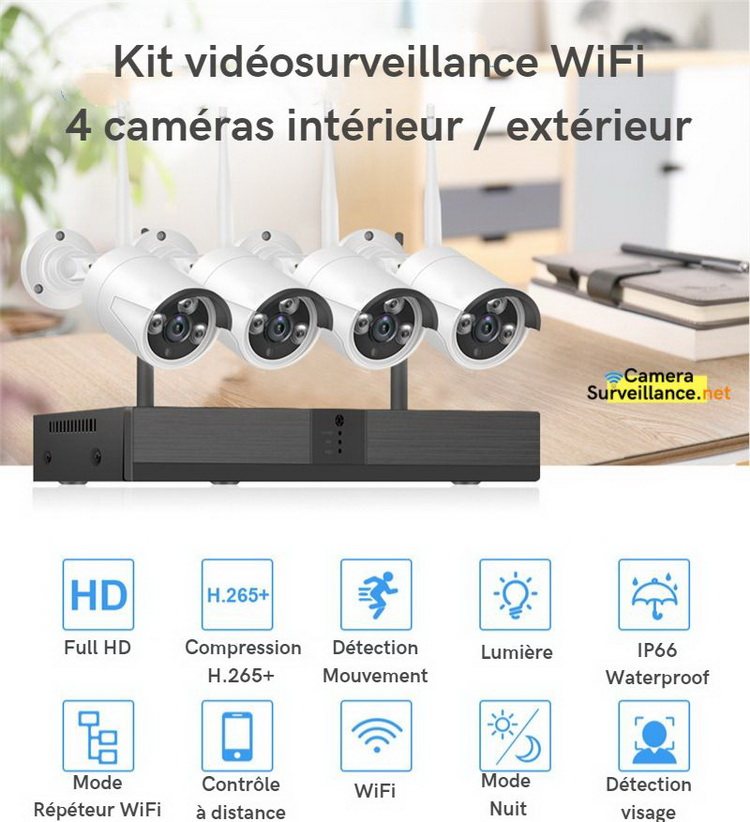 Kit WiFi 4 caméras points forts