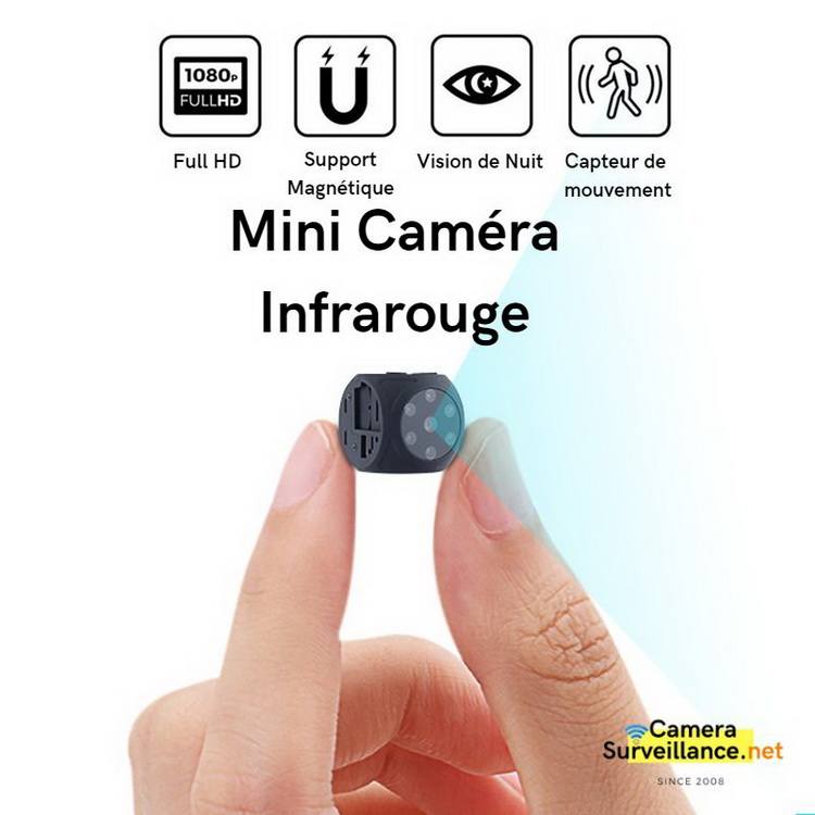 Mini caméra infrarouge invisible