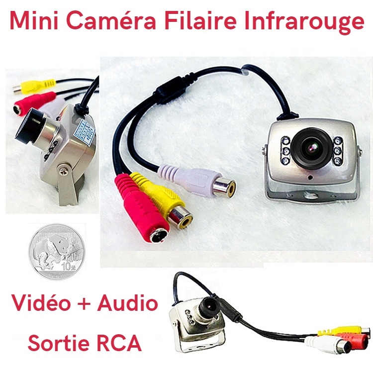 Mini camera infrarouge filaire