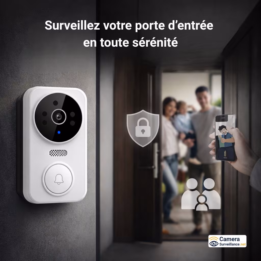 Sonnette vidéo porte d'entrée